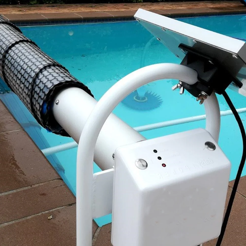 GeoRoller Semi automated pool cover rollup station